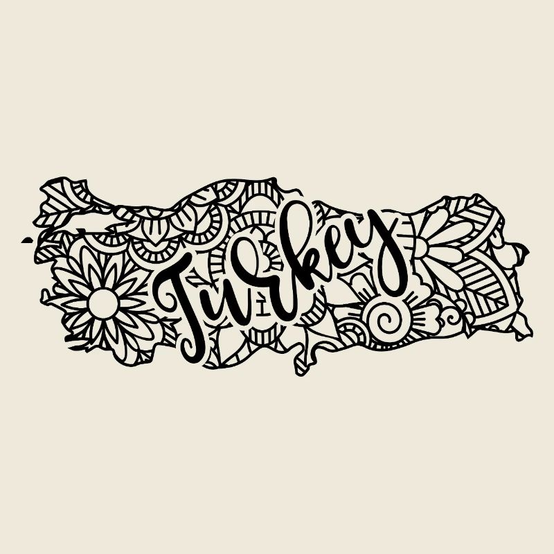 Turkey Map Mandala Istanbul Bosphorus