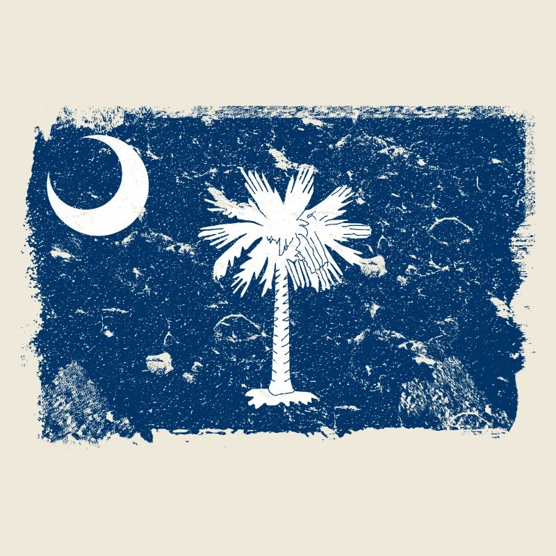 Caroline du Sud Drapeau Vintage