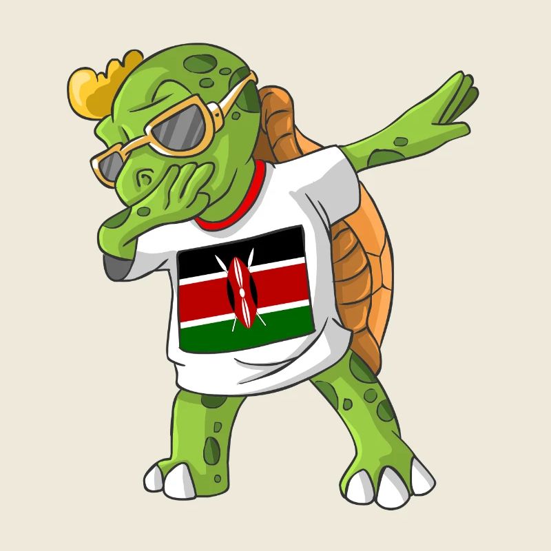 Kenia Dabbing Schildkröte