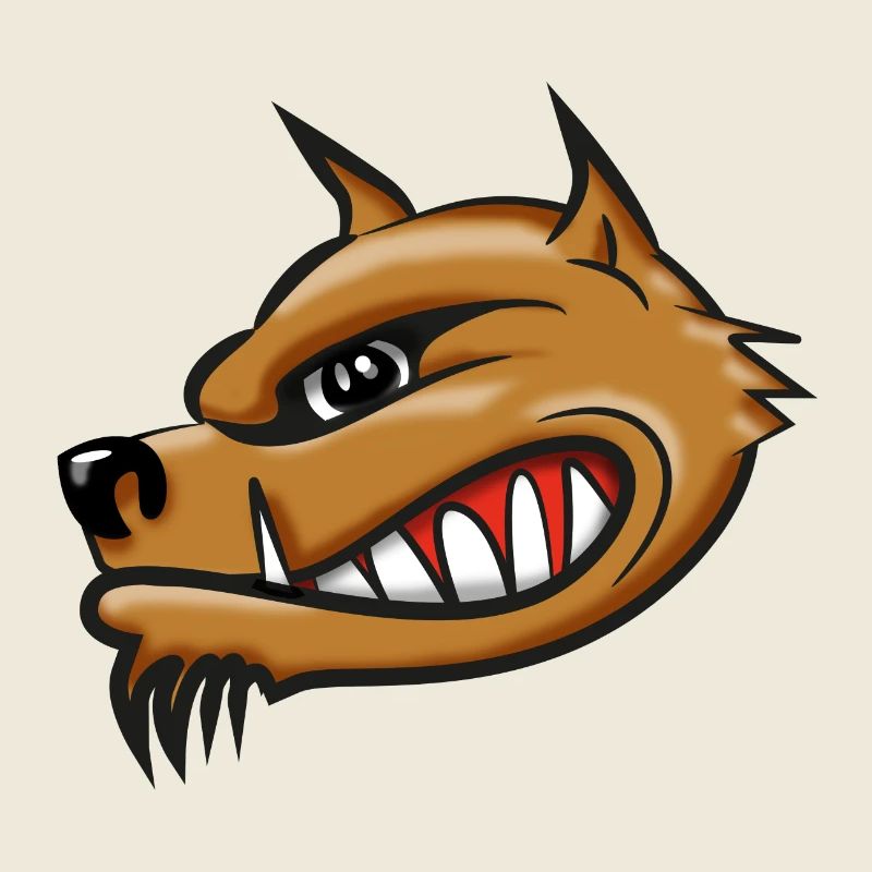 Hyäne Cartoon Airbrush