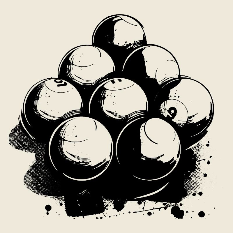 Dessin de billard