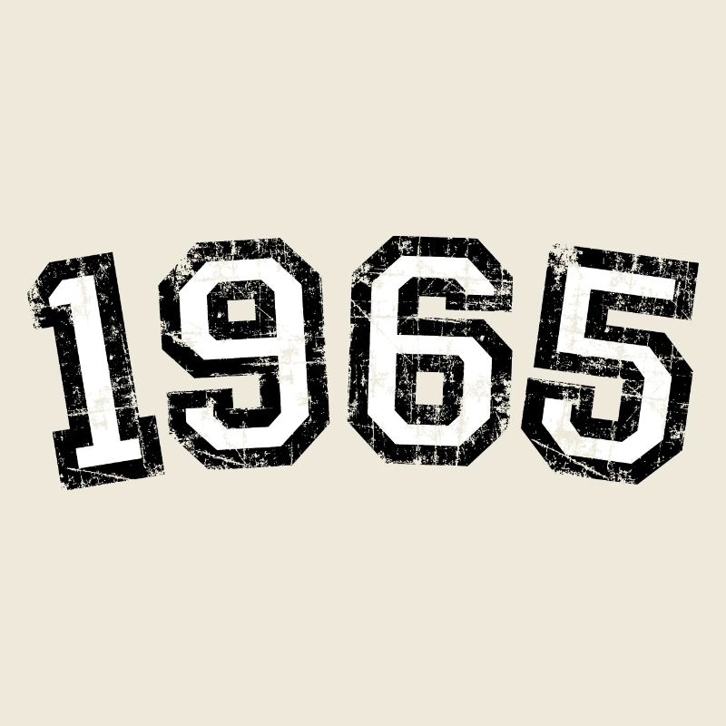 Jahr 1965 Geburtstag Design (Weiß)
