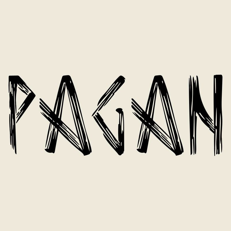 Logo de lettrage païen