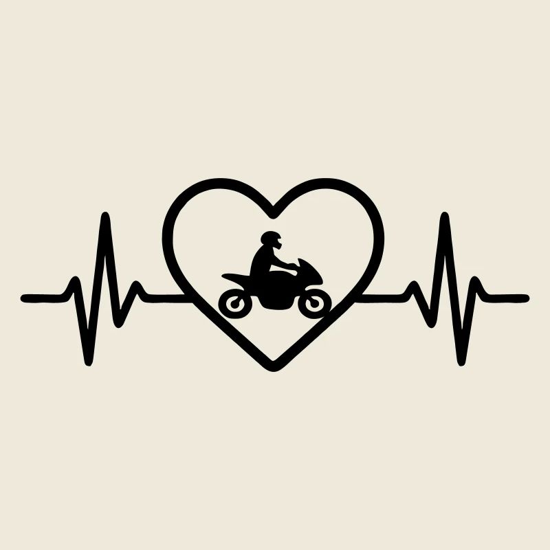 Motorcycle Heart Biker