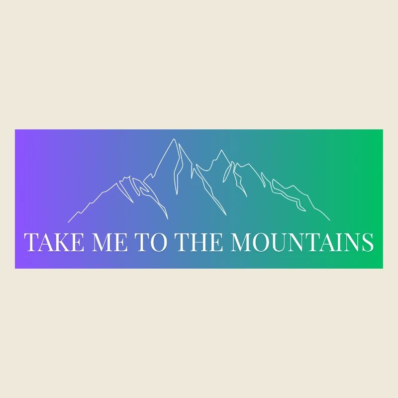 Chaîne de montagnes en pente - Emmenez-moi à la montagne