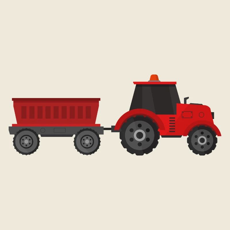 Tracteur avec remorque