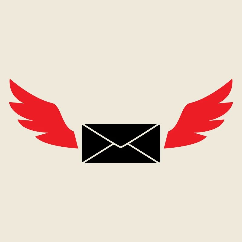 Courrier express enveloppe ailée poste