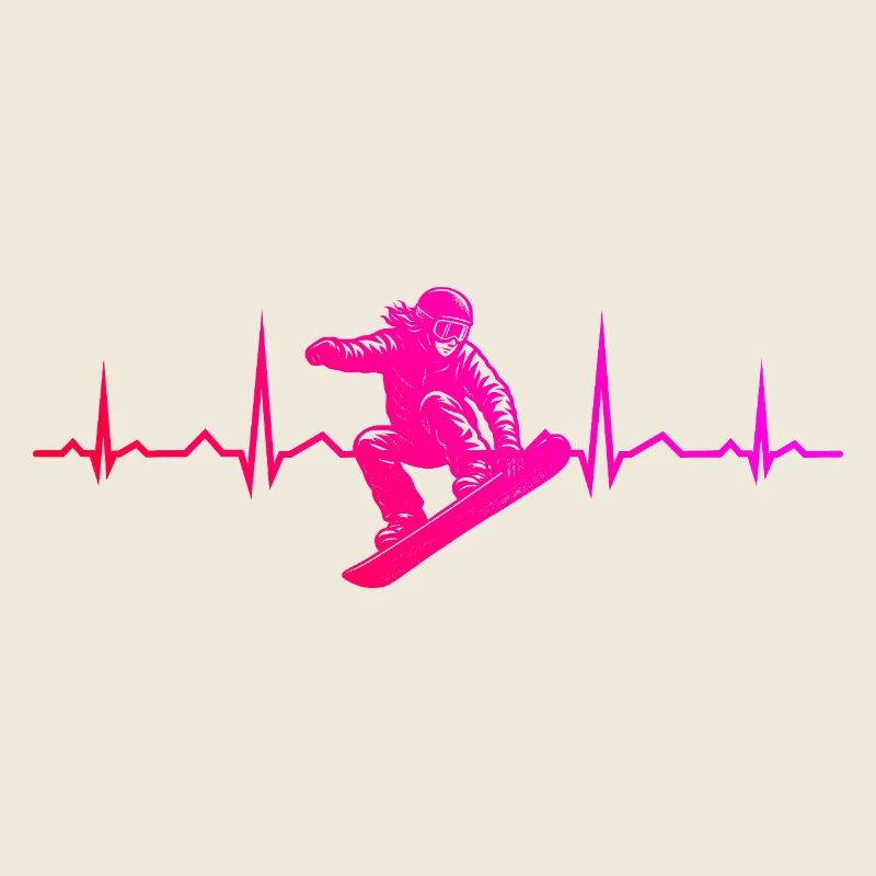 Message de snowboard clair