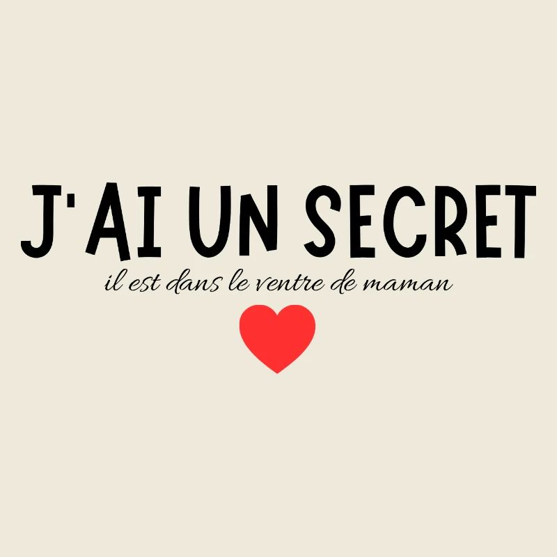 Message secret au symbole affectif