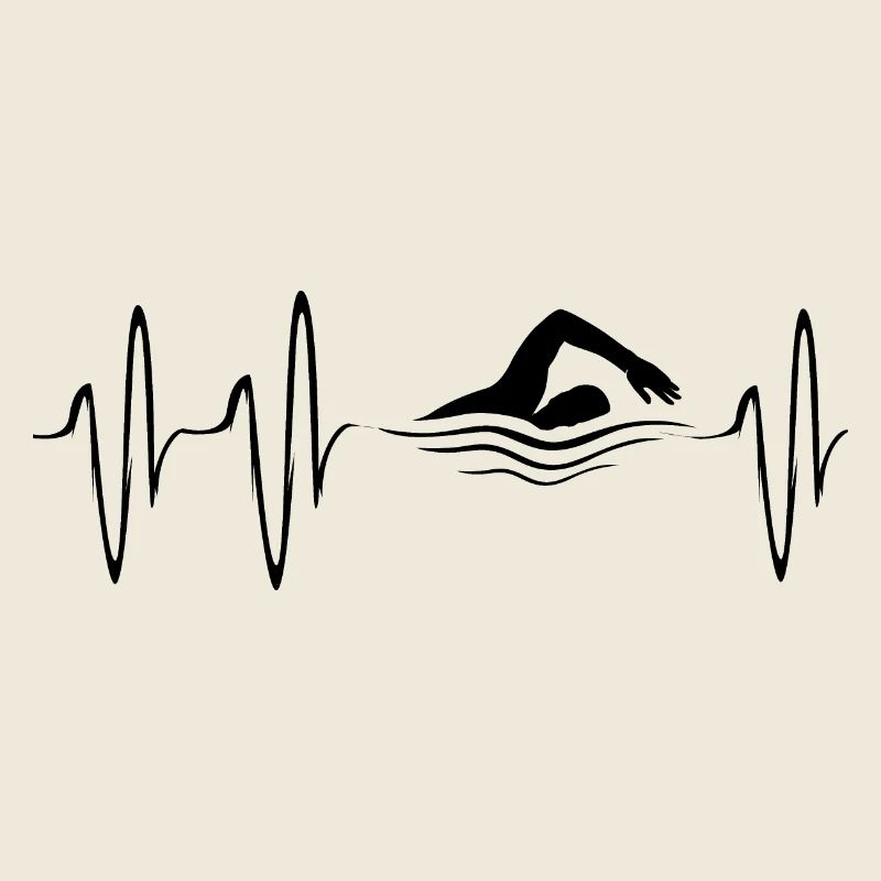 natation battement de cœur nageur pouls ecg eau du lac