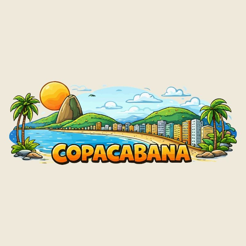 Panorama de la plage de Copacabana