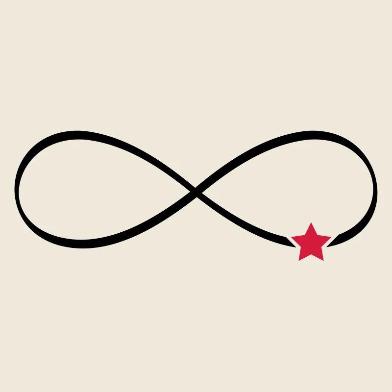Symbole infini étoile signe infini