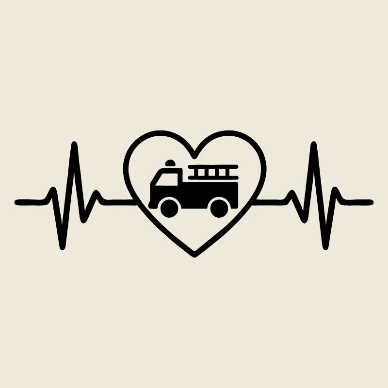Fire Truck Heart