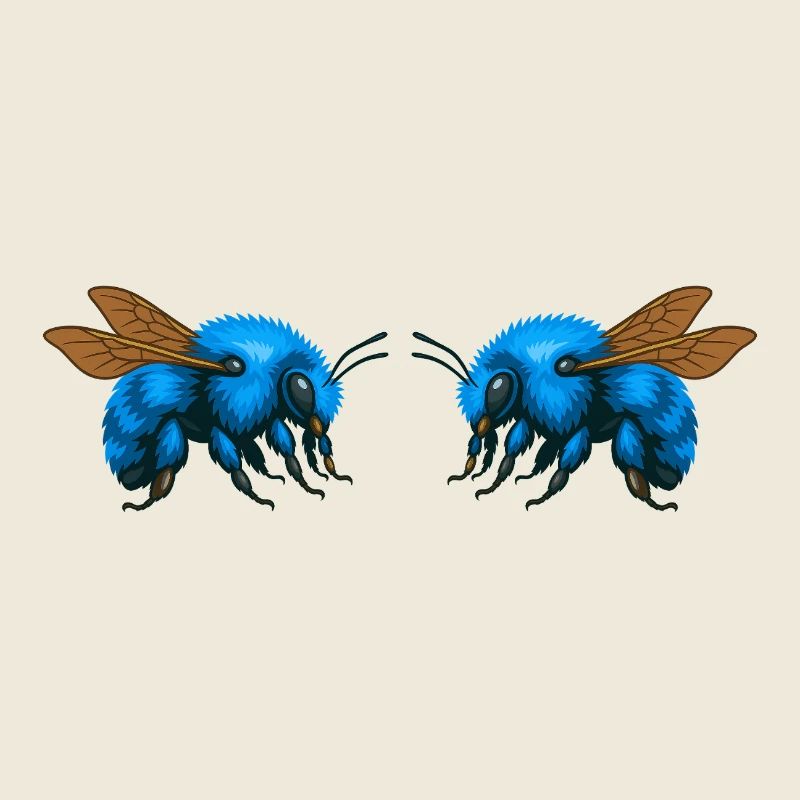 2Bumblebees mirrored