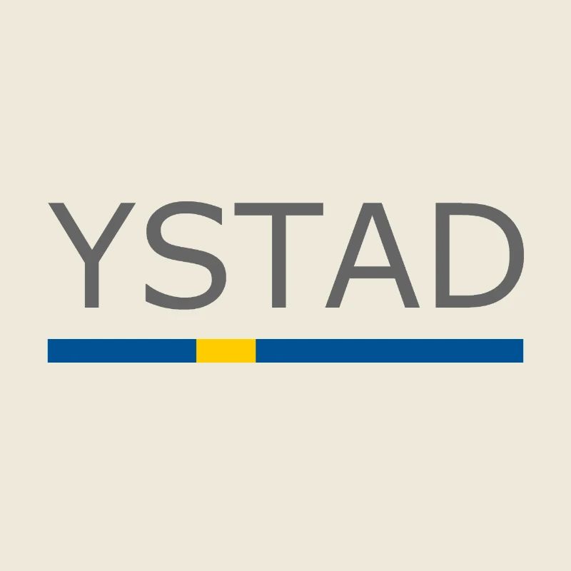 Drapeau de la Suède - Ystad - Sverige - Schweden