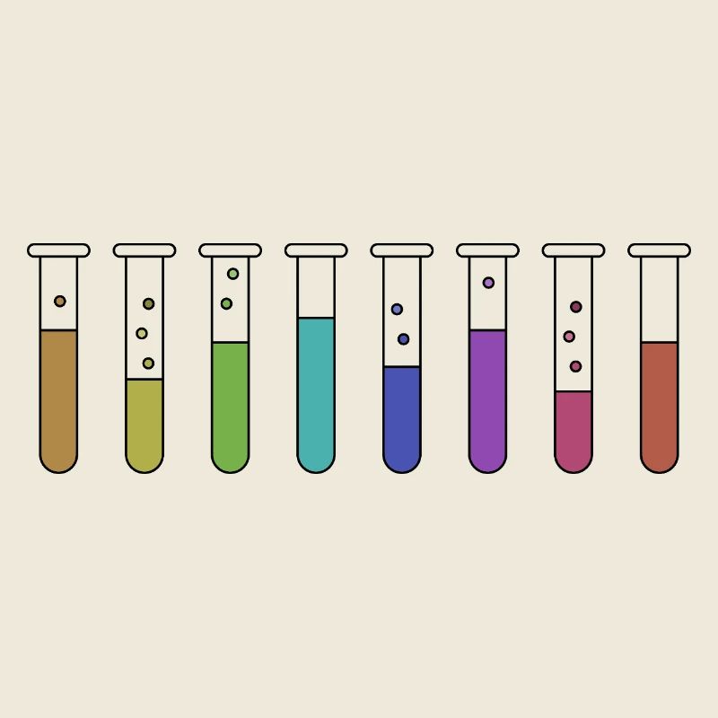 Test tubes with chemicals