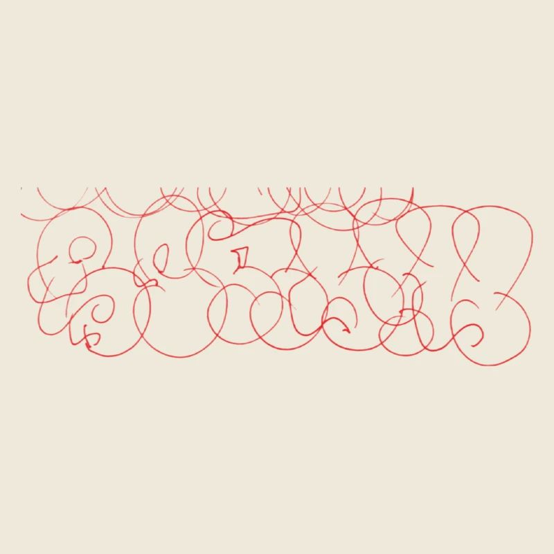 Abstrakte Scribble-Art Berlin Souvenir