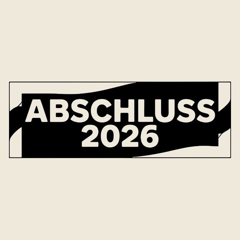 Schlichtes Abi Design
