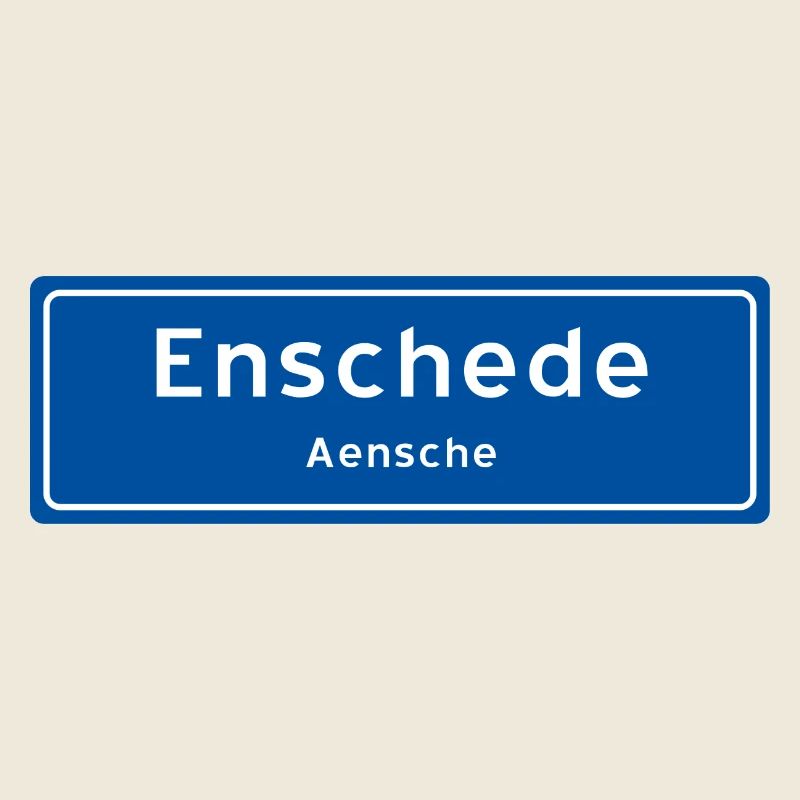 Enschede city name sign