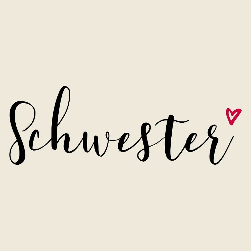 Schwester Herz Geschenkidee