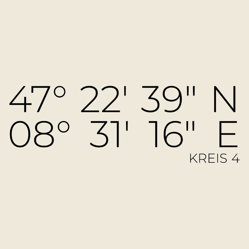Coordonnées Kreis 4 Zurich