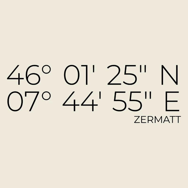 Coordinates Zermatt