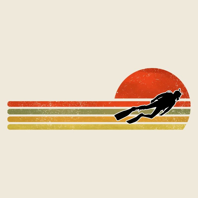 Figurine rétro de saut au coucher de soleil
