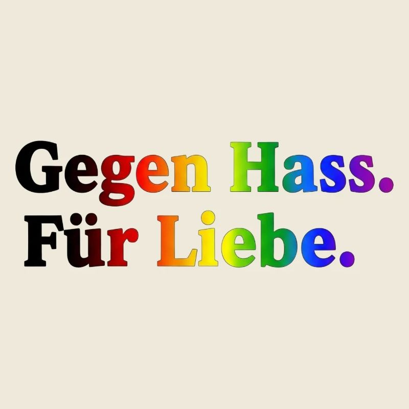 Against hate, for love – rainbow