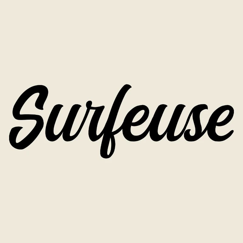 Surfeuse Océan Vague Planche Surf Sport Plage