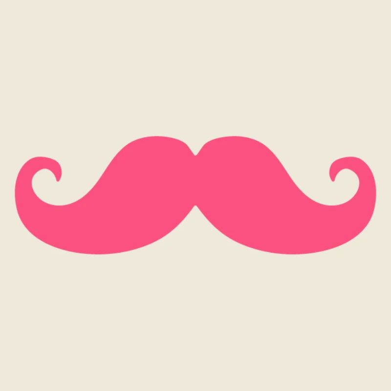 Pinker Schnurrbart Hipster Humor Trendy Design