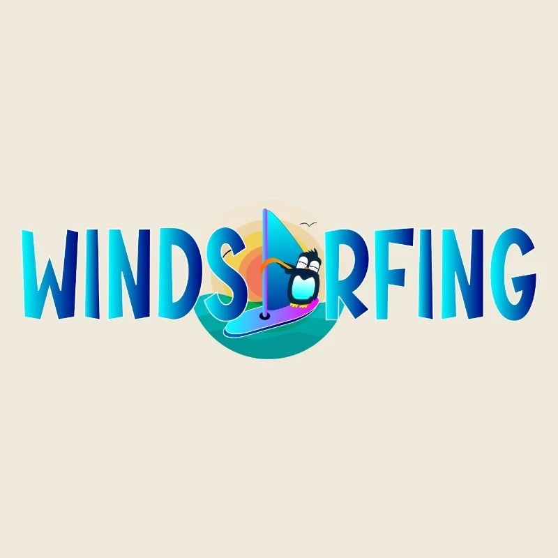 Windsurfing Penguin