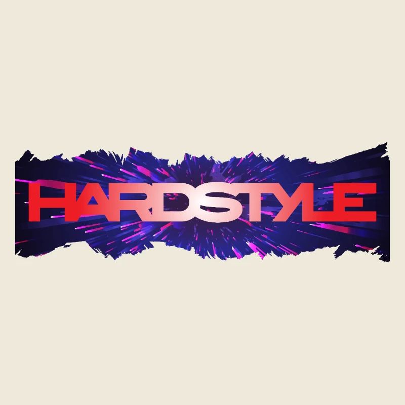 Hardstyle Neon Burst Logo