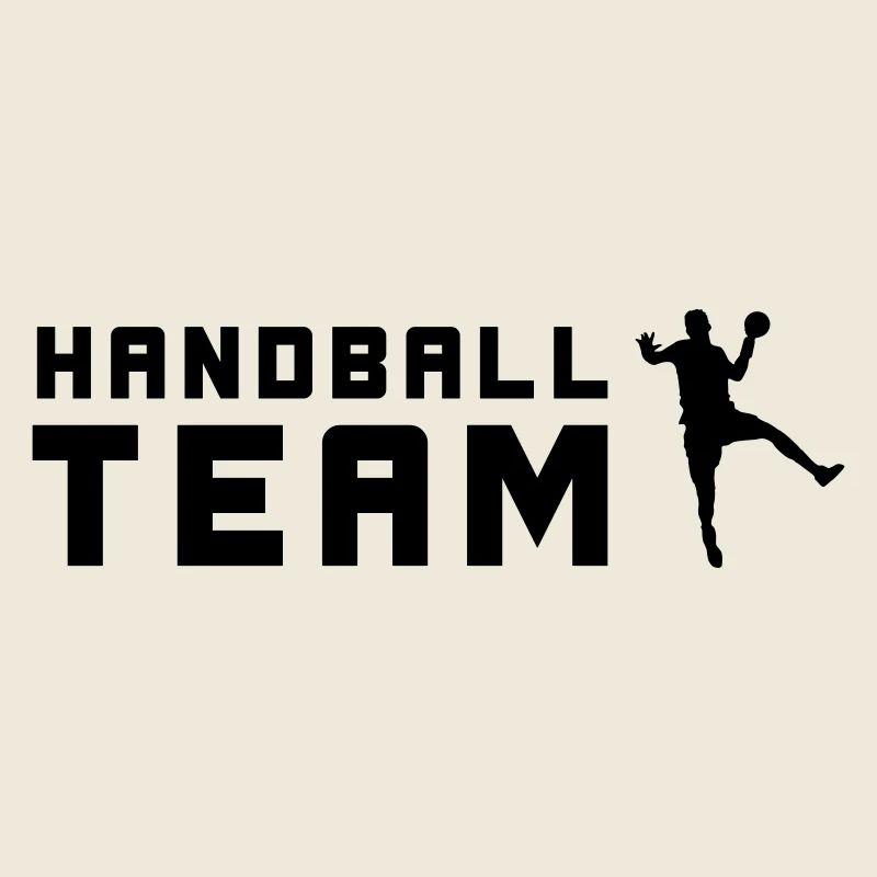 Silhouette de l’équipe de handball