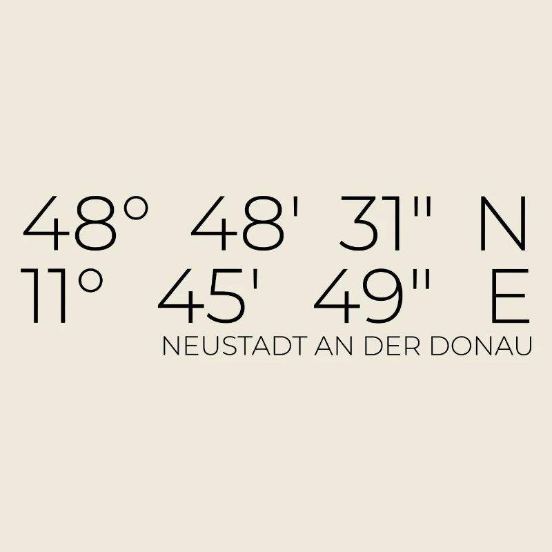 Coordinates Neustadt an der Donau