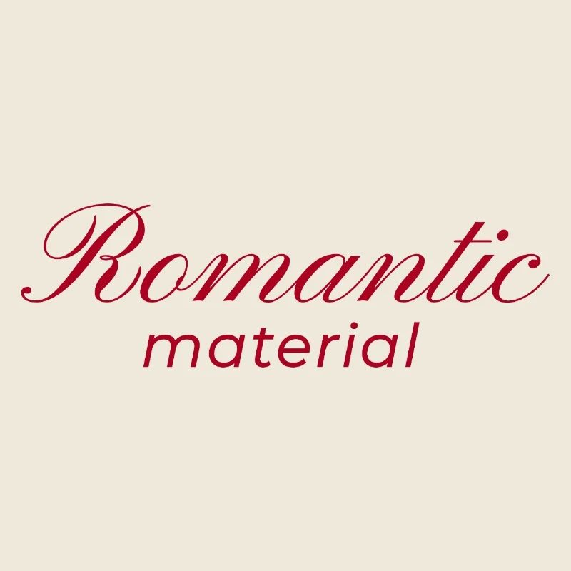 Typografie-Design Romantic Material
