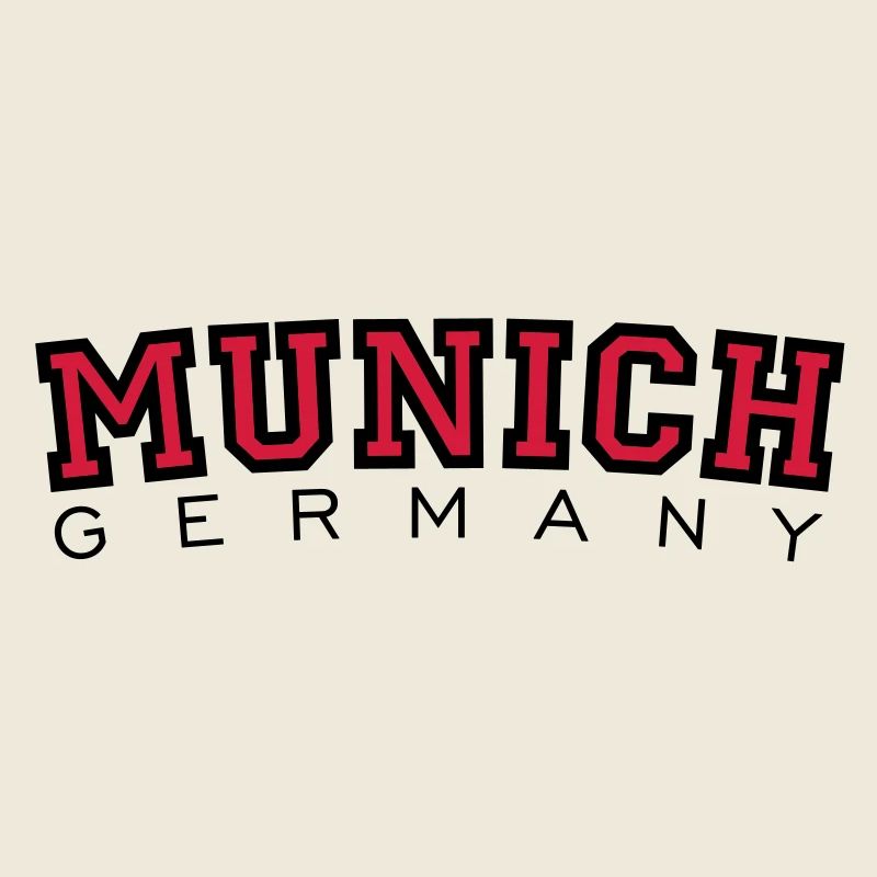 München Munich Germany (Schwarz/Rot)