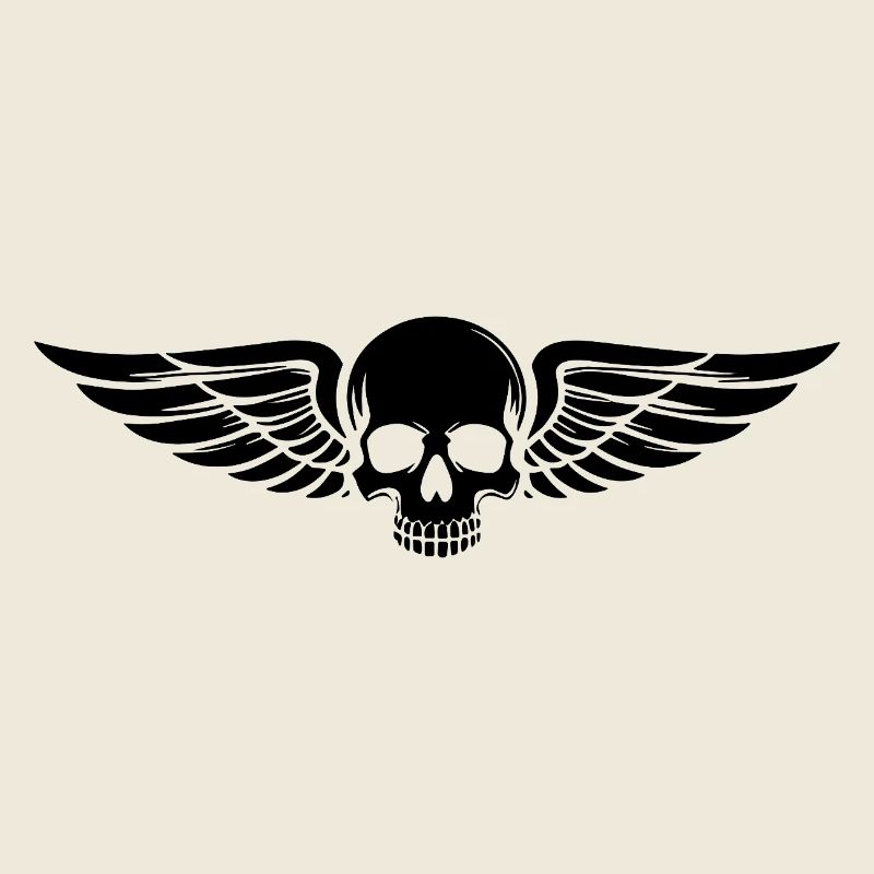 Skull Wings Biker Motorcycling