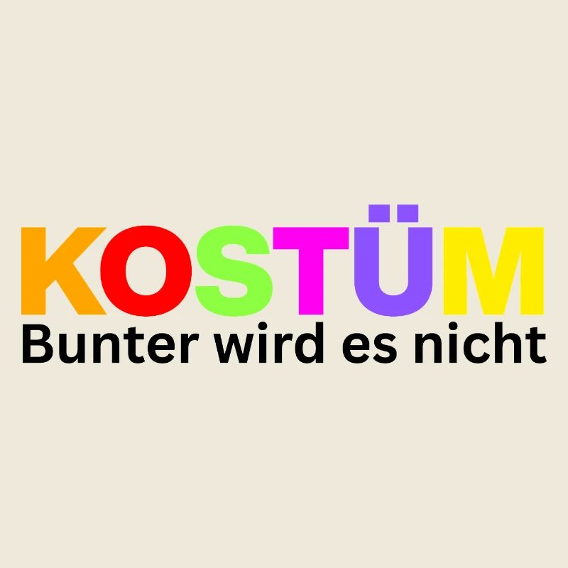 KOSTÜM, BUNTER WIRD ES NICHT! KEINE LUST AUF JECK