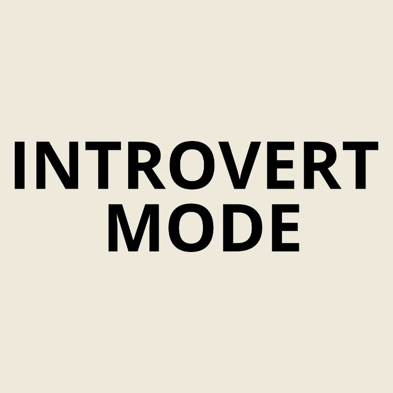 INTROVERT MODE – Minimal Unisex Apparel
