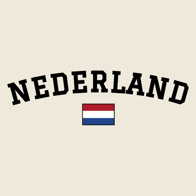 Nierderlande Flagge Design Schwarz