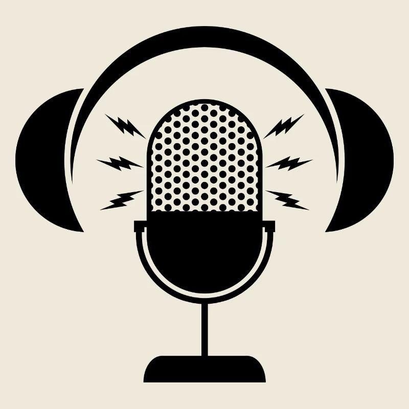 Microphone et casque de podcast