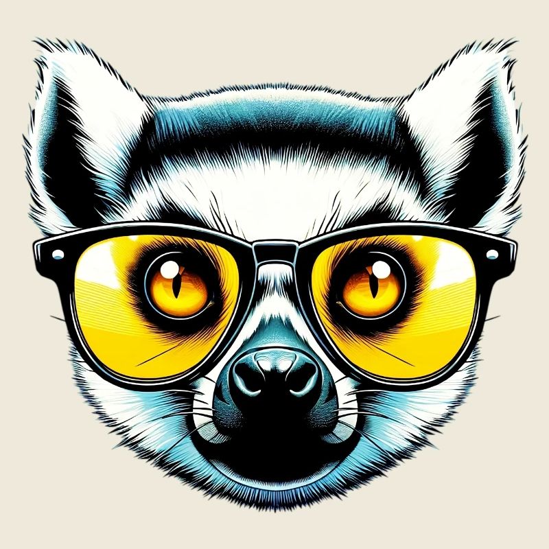 Lémurien avec lunettes de soleil