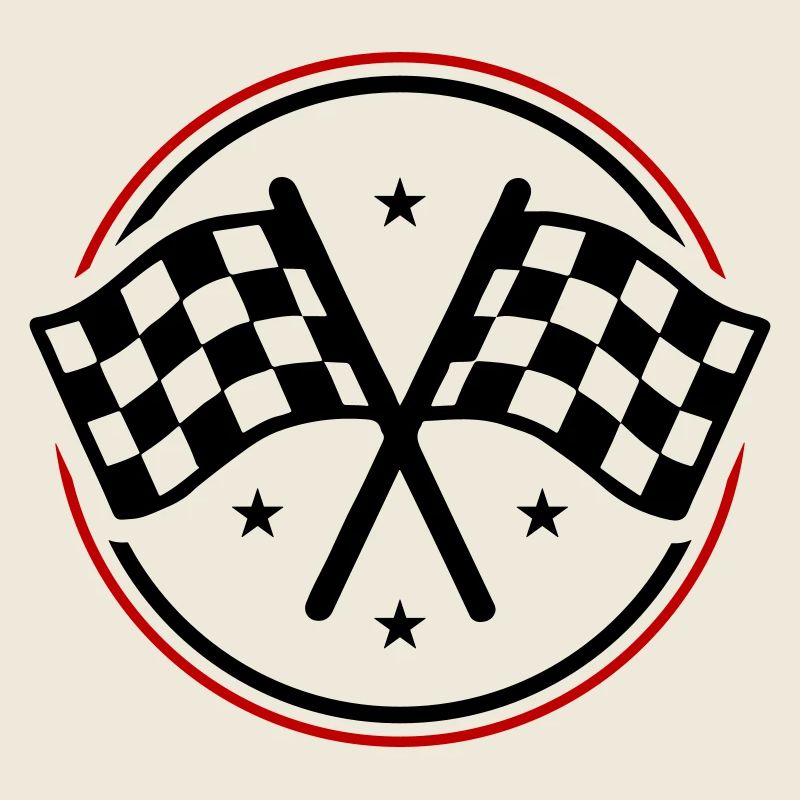 Racing race flag checkered flag