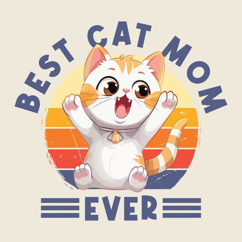 Meilleure maman de chat de tous les temps Dit drôle de maman de chat