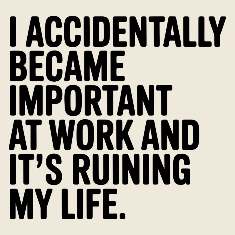 Accidentellement important au travail