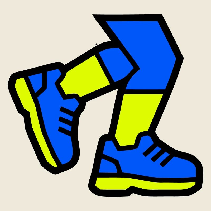 Dynamische Läufer Beine Joggen