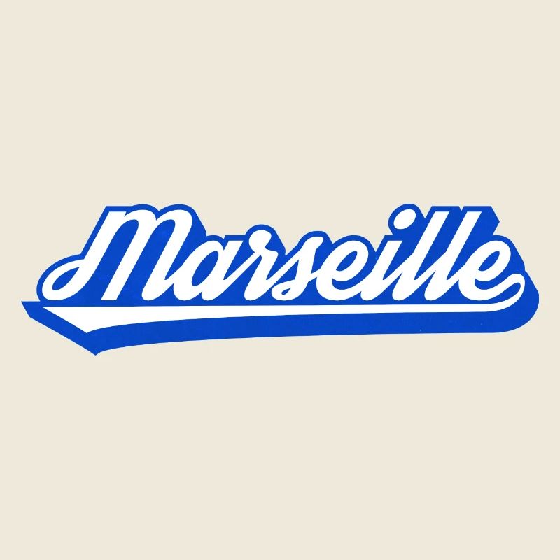 Marseille Retro Blau Script
