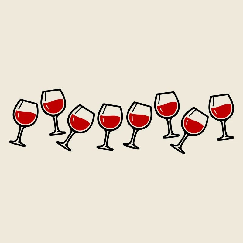 Wine glasses toasting wine