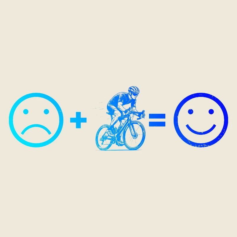 Message clair sur le vélo de route