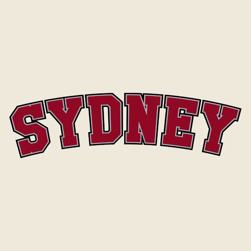 Sydney Varsity Arch Lettering